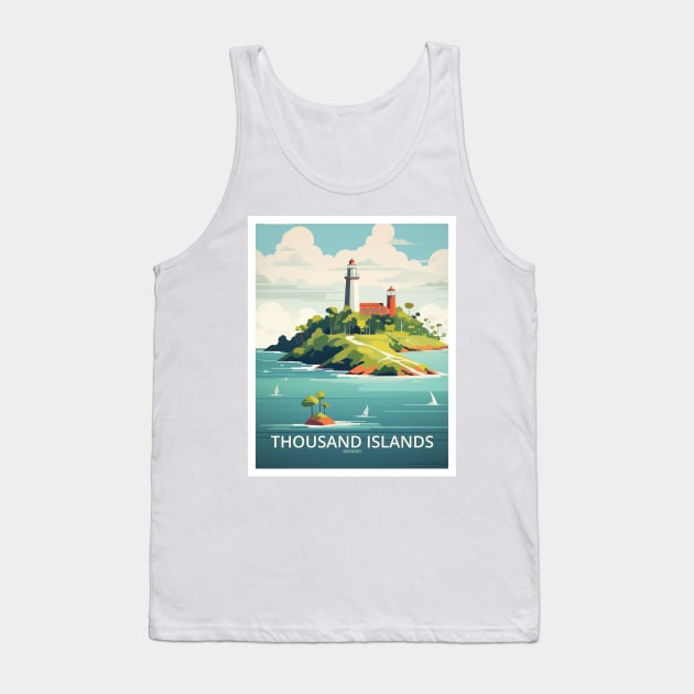 THOUSAND ISLANDS Tank Top by MarkedArtPrints